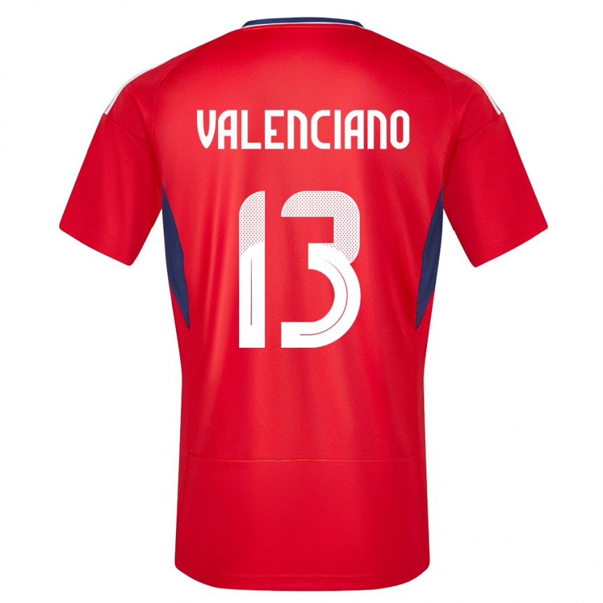 Kids Football Costa Rica Emilie Valenciano #13 Red Home Jersey 24-26 T-Shirt Za