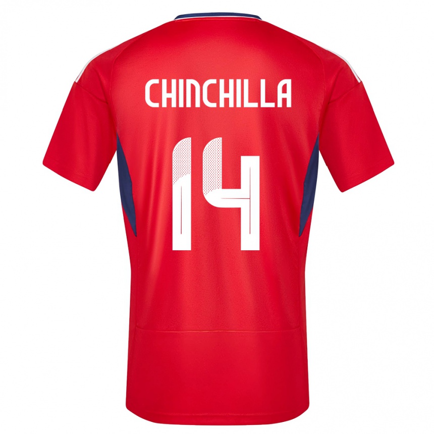 Kids Football Costa Rica Priscila Chinchilla #14 Red Home Jersey 24-26 T-Shirt Za