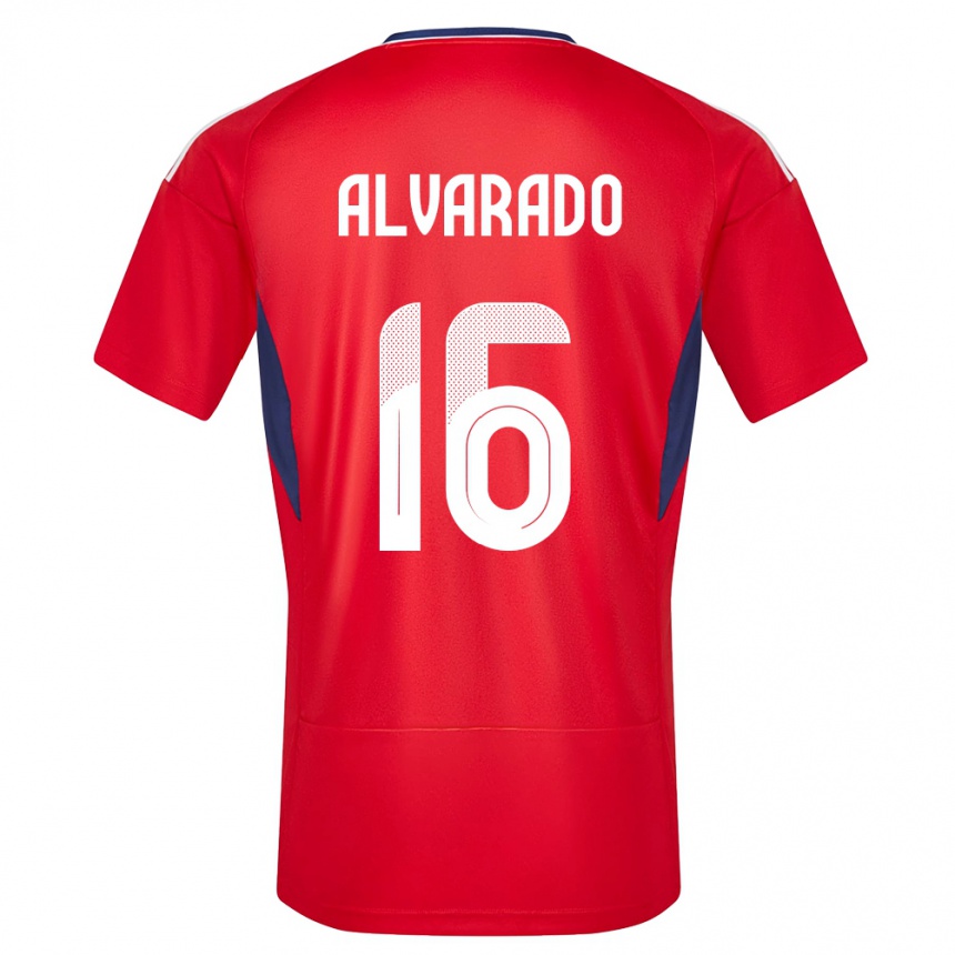 Kids Football Costa Rica Katherine Alvarado #16 Red Home Jersey 24-26 T-Shirt Za