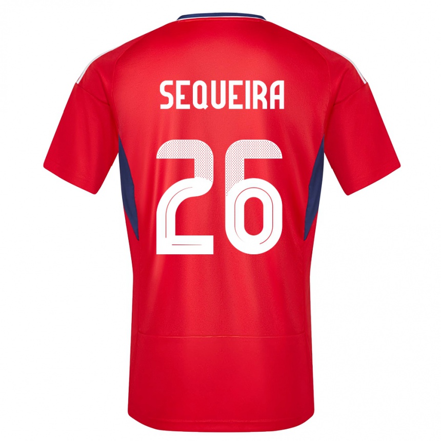 Kids Football Costa Rica Douglas Sequeira #26 Red Home Jersey 24-26 T-Shirt Za