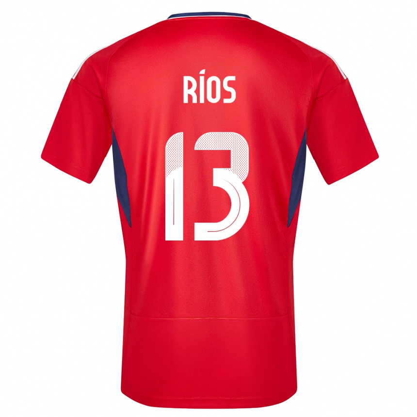 Kids Football Costa Rica Keral Rios #13 Red Home Jersey 24-26 T-Shirt Za