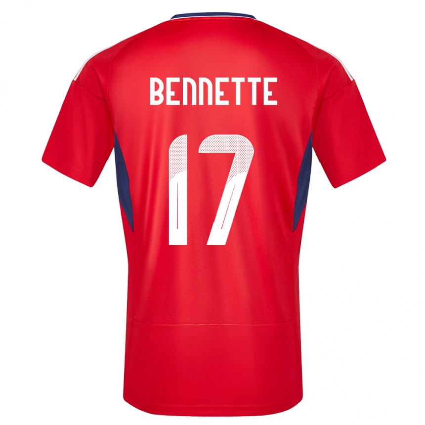 Kids Football Costa Rica Jewison Bennette #17 Red Home Jersey 24-26 T-Shirt Za