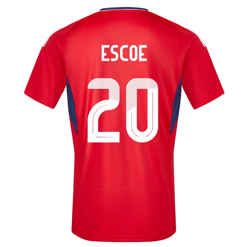 Kids Football Costa Rica Enyel Escoe #20 Red Home Jersey 24-26 T-Shirt Za