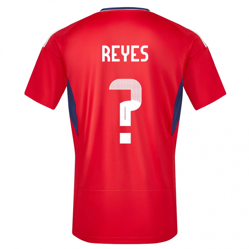 Kids Football Costa Rica Kenan Reyes #0 Red Home Jersey 24-26 T-Shirt Za