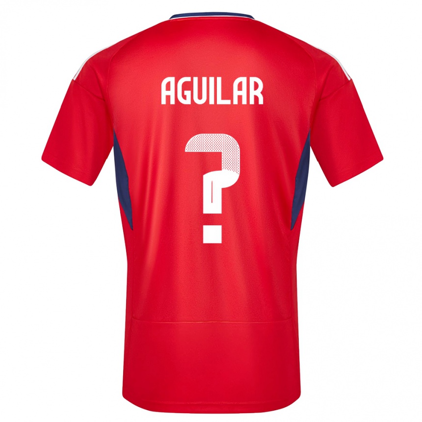 Kids Football Costa Rica Deylan Aguilar #0 Red Home Jersey 24-26 T-Shirt Za