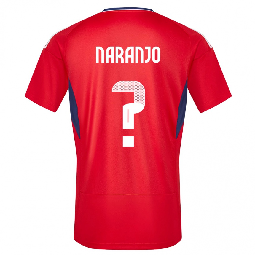 Kids Football Costa Rica Andry Naranjo #0 Red Home Jersey 24-26 T-Shirt Za