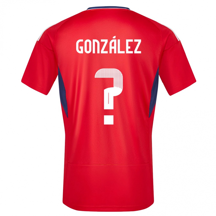 Kids Football Costa Rica Ariel Gonzalez #0 Red Home Jersey 24-26 T-Shirt Za