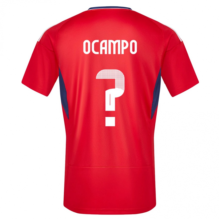 Kids Football Costa Rica Benjamin Ocampo #0 Red Home Jersey 24-26 T-Shirt Za