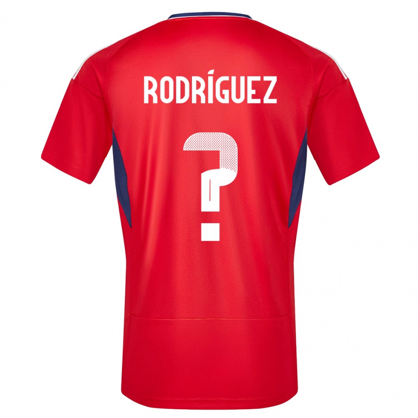 Kids Football Costa Rica Bradley Rodriguez #0 Red Home Jersey 24-26 T-Shirt Za