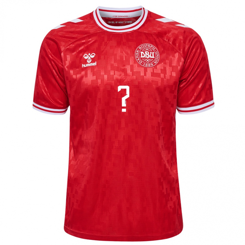 Kids Football Denmark Julius Lucena #0 Red Home Jersey 24-26 T-Shirt Za