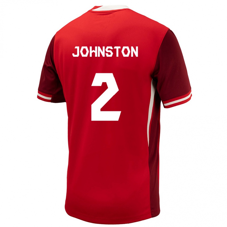 Kids Football Canada Alistair Johnston #2 Red Home Jersey 24-26 T-Shirt Za