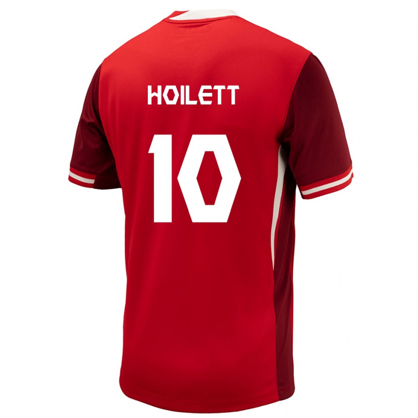 Kids Football Canada David Junior Hoilett #10 Red Home Jersey 24-26 T-Shirt Za