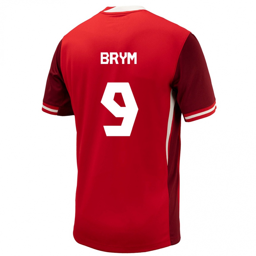 Kids Football Canada Charles Andreas Brym #9 Red Home Jersey 24-26 T-Shirt Za