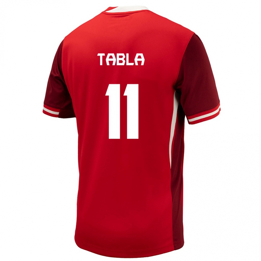 Kids Football Canada Ballou Tabla #11 Red Home Jersey 24-26 T-Shirt Za