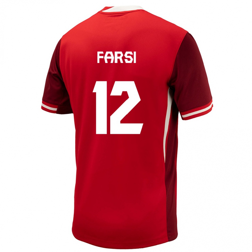 Kids Football Canada Mohamed Farsi #12 Red Home Jersey 24-26 T-Shirt Za