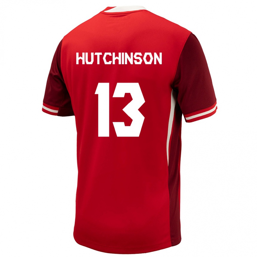 Kids Football Canada Atiba Hutchinson #13 Red Home Jersey 24-26 T-Shirt Za