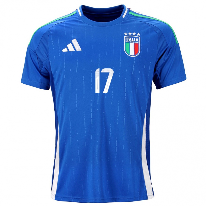 Kids Football Italy Lisa Boattin #17 Blue Home Jersey 24-26 T-Shirt Za