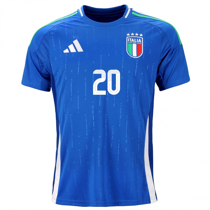 Kids Football Italy Giada Greggi #20 Blue Home Jersey 24-26 T-Shirt Za