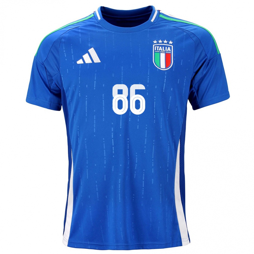 Kids Football Italy Daniele Montevago #86 Blue Home Jersey 24-26 T-Shirt Za