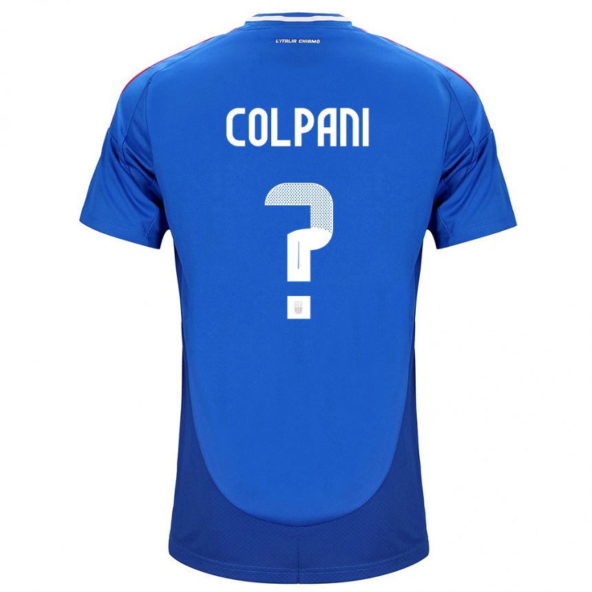 Kids Football Italy Andrea Colpani #0 Blue Home Jersey 24-26 T-Shirt Za