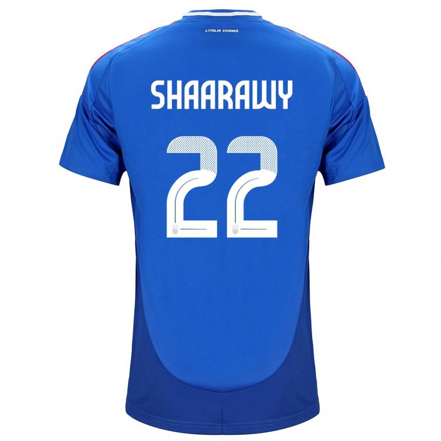 Kids Football Italy Stephan El Shaarawy #22 Blue Home Jersey 24-26 T-Shirt Za