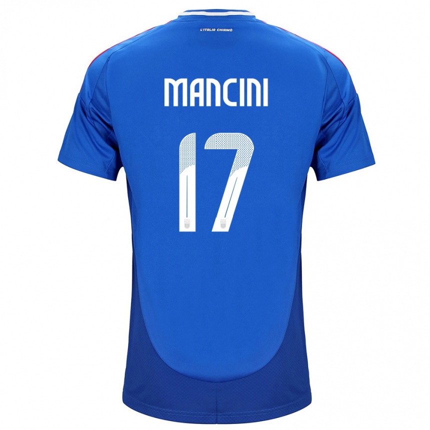 Kids Football Italy Gianluca Mancini #17 Blue Home Jersey 24-26 T-Shirt Za