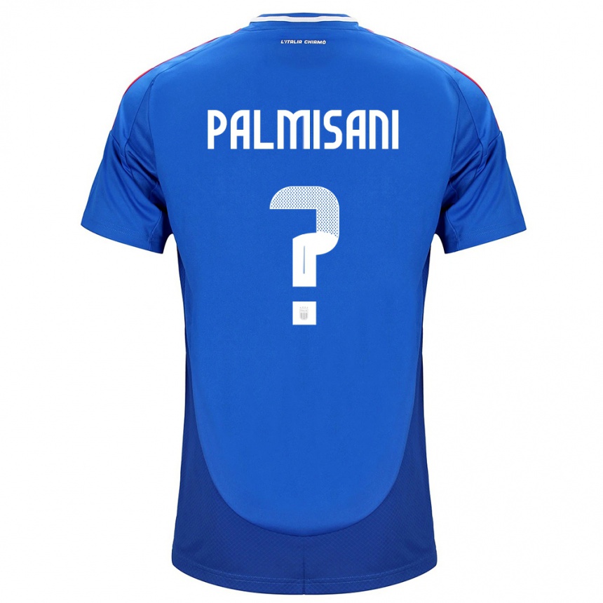 Kids Football Italy Lorenzo Palmisani #0 Blue Home Jersey 24-26 T-Shirt Za