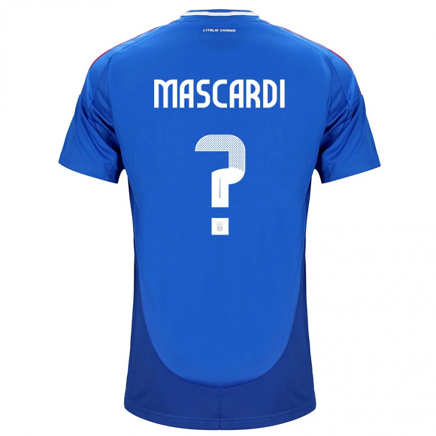 Kids Football Italy Diego Mascardi #0 Blue Home Jersey 24-26 T-Shirt Za