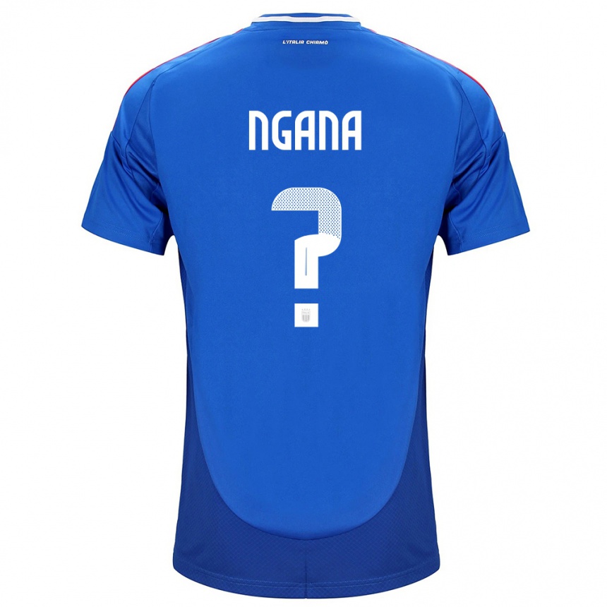 Kids Football Italy Valdes Ngana #0 Blue Home Jersey 24-26 T-Shirt Za