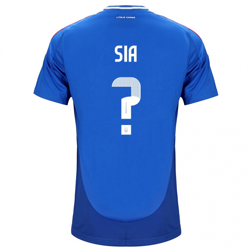 Kids Football Italy Diego Sia #0 Blue Home Jersey 24-26 T-Shirt Za