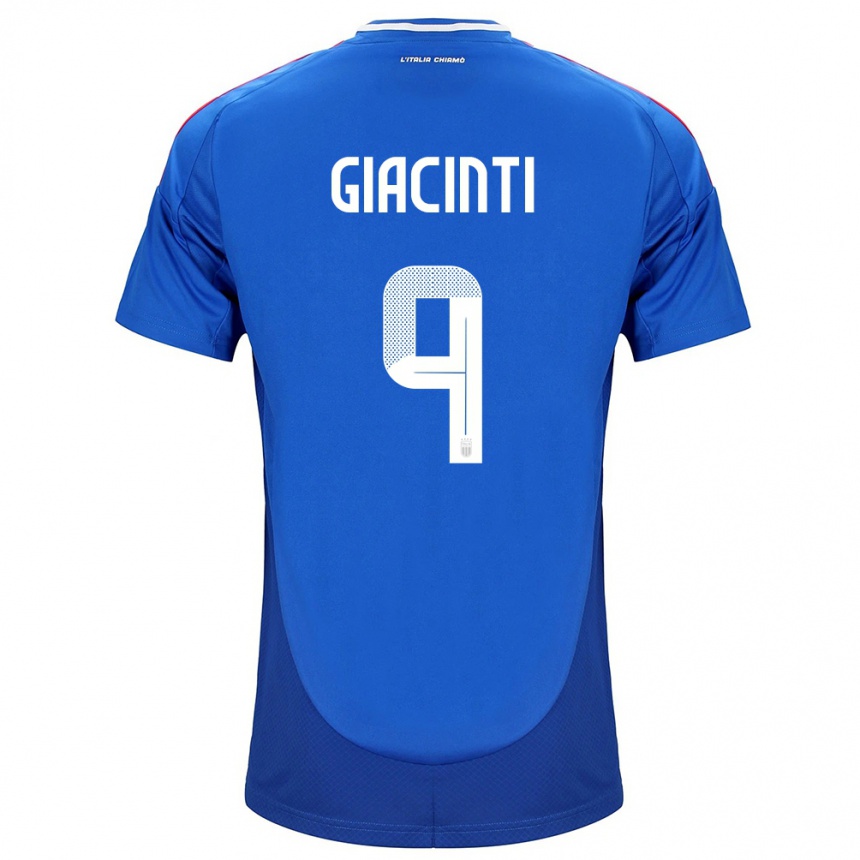 Kids Football Italy Valentina Giacinti #9 Blue Home Jersey 24-26 T-Shirt Za