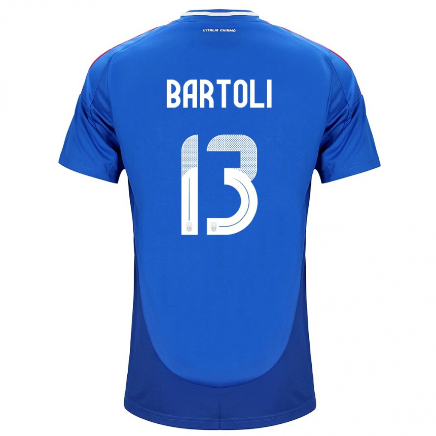 Kids Football Italy Elisa Bartoli #13 Blue Home Jersey 24-26 T-Shirt Za