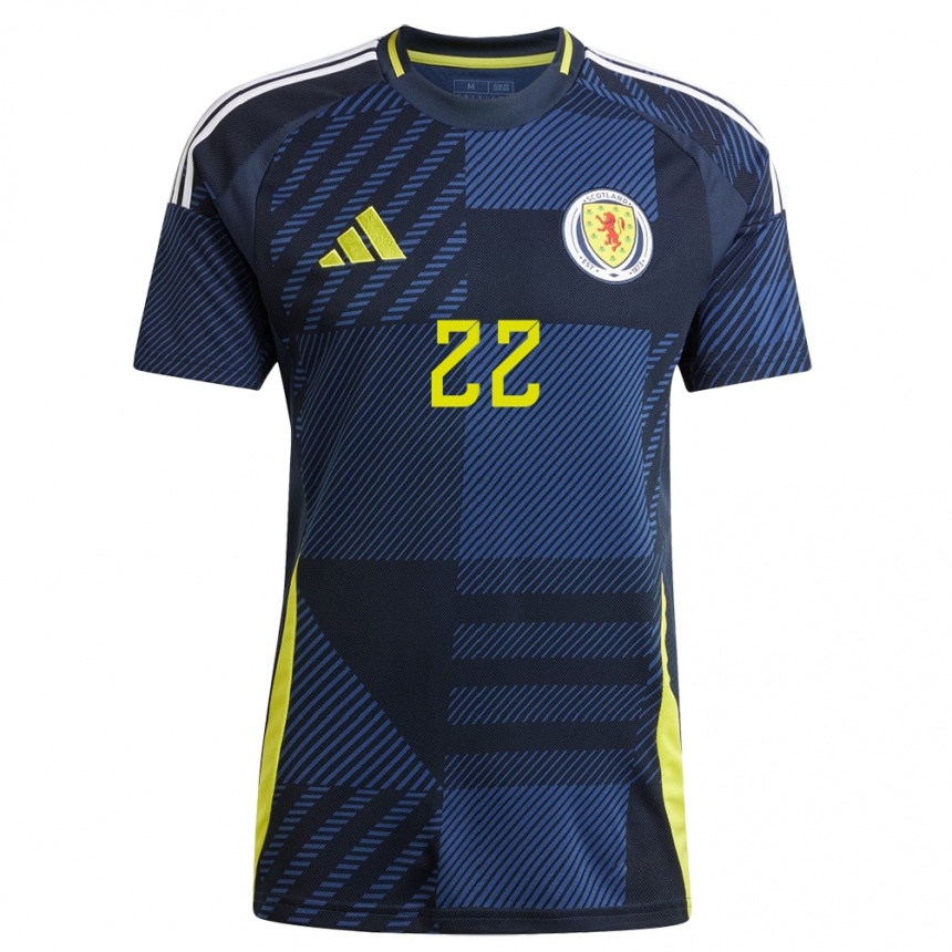 Kids Football Scotland Erin Cuthbert #22 Dark Blue Home Jersey 24-26 T-Shirt Za