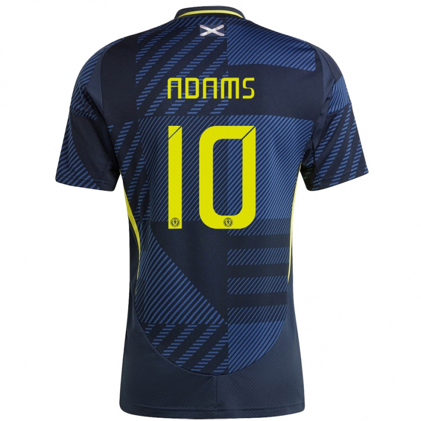 Kids Football Scotland Ché Adams #10 Dark Blue Home Jersey 24-26 T-Shirt Za