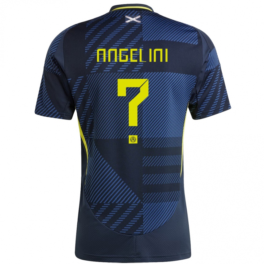 Kids Football Scotland Vincent Angelini #0 Dark Blue Home Jersey 24-26 T-Shirt Za