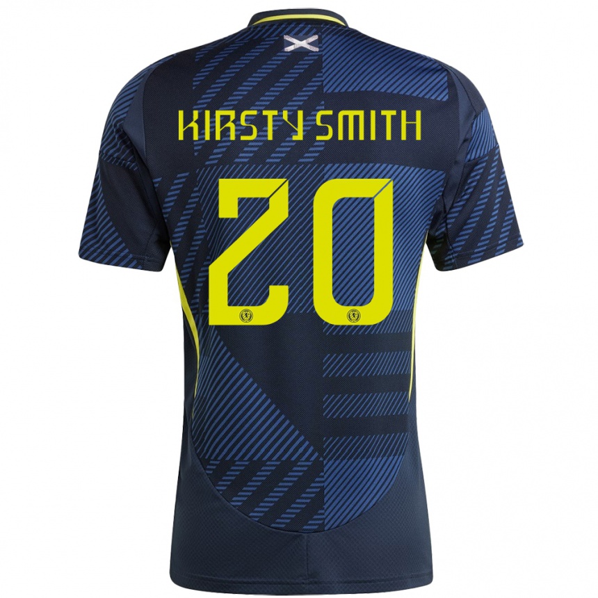 Kids Football Scotland Kirsty Smith #20 Dark Blue Home Jersey 24-26 T-Shirt Za