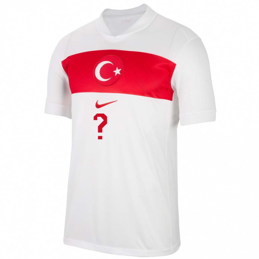 Kids Football Turkey Yiğit Metin Yumak #0 White Home Jersey 24-26 T-Shirt Za