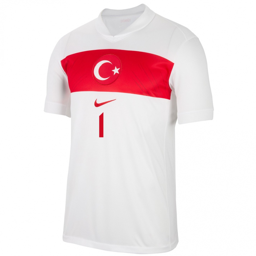 Kids Football Turkey Selda Akgöz #1 White Home Jersey 24-26 T-Shirt Za