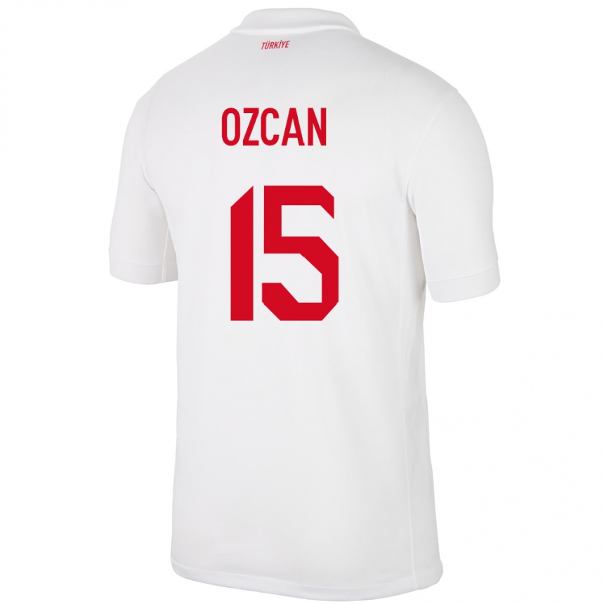 Kids Football Turkey Salih Özcan #15 White Home Jersey 24-26 T-Shirt Za