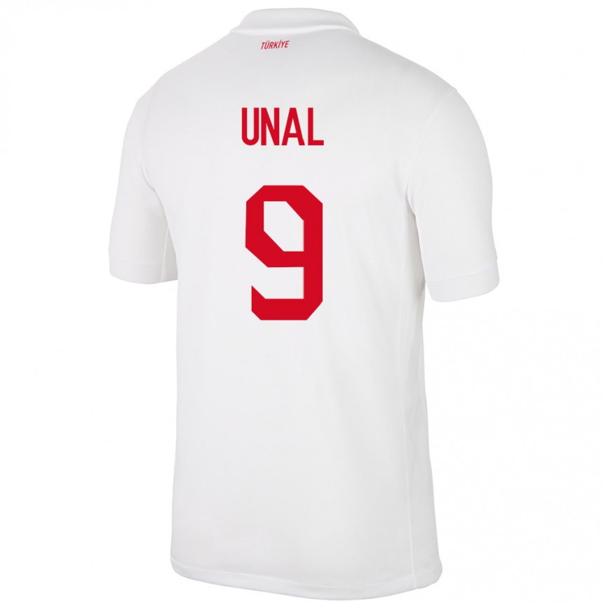 Kids Football Turkey Enes Ünal #9 White Home Jersey 24-26 T-Shirt Za