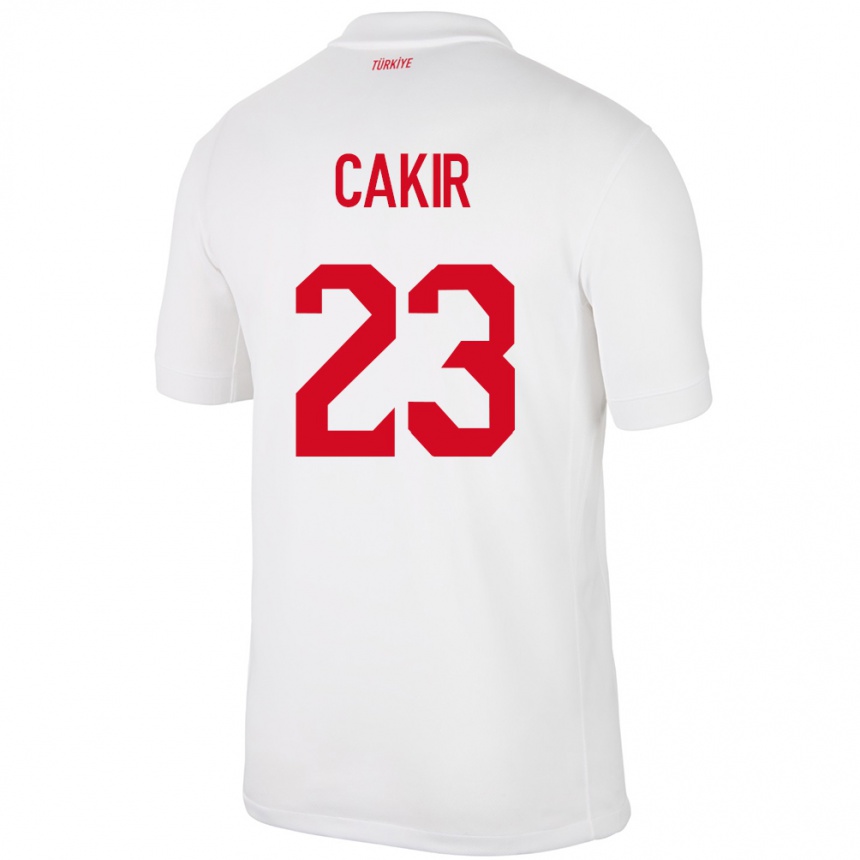 Kids Football Turkey Uğurcan Çakır #23 White Home Jersey 24-26 T-Shirt Za