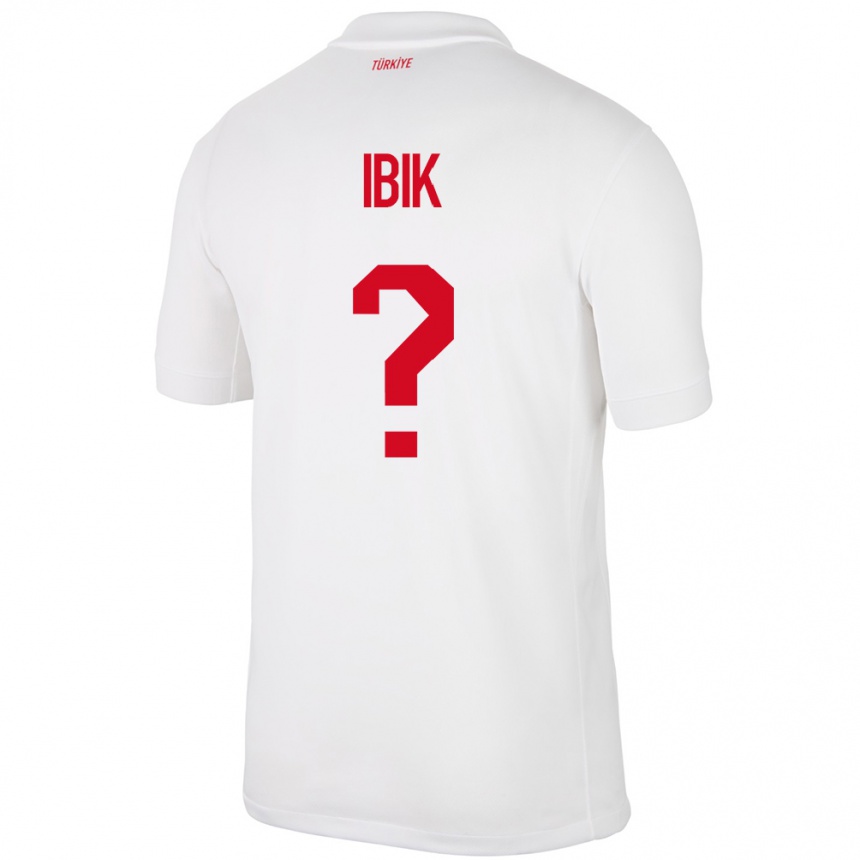 Kids Football Turkey Ada İbik #0 White Home Jersey 24-26 T-Shirt Za