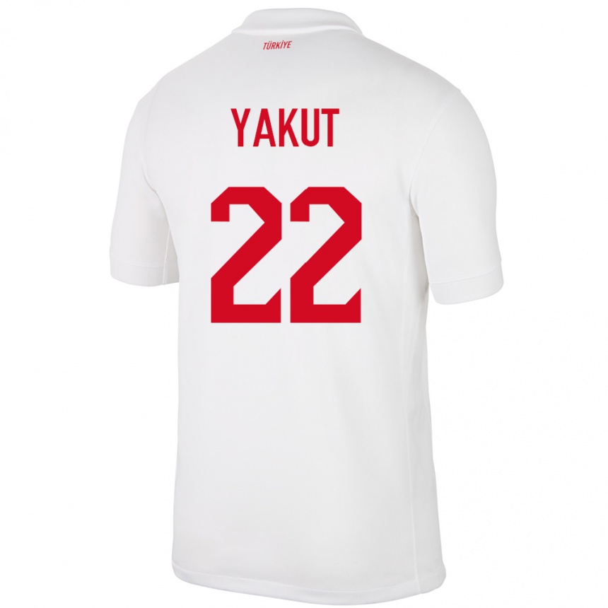 Kids Football Turkey Narin Yakut #22 White Home Jersey 24-26 T-Shirt Za