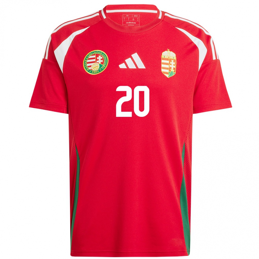 Kids Football Hungary Kinga Sikler #20 Red Home Jersey 24-26 T-Shirt Za