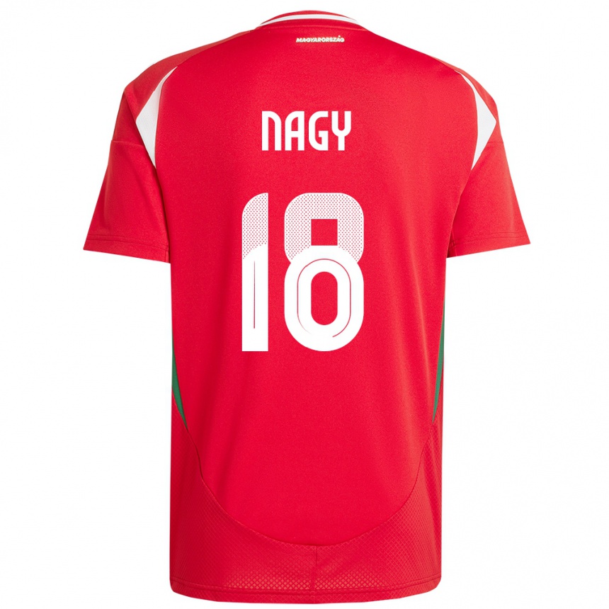 Kids Football Hungary Zsolt Nagy #18 Red Home Jersey 24-26 T-Shirt Za