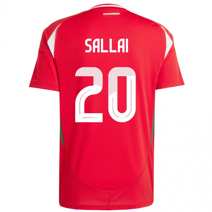 Kids Football Hungary Roland Sallai #20 Red Home Jersey 24-26 T-Shirt Za