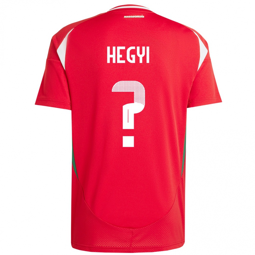 Kids Football Hungary Krisztián Hegyi #0 Red Home Jersey 24-26 T-Shirt Za