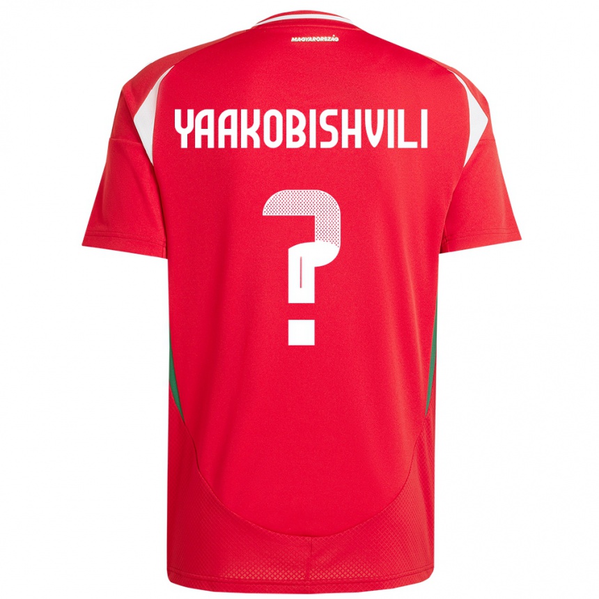 Kids Football Hungary Antal Yaakobishvili #0 Red Home Jersey 24-26 T-Shirt Za