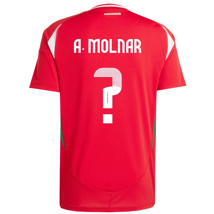 Kids Football Hungary Ádin Molnár #0 Red Home Jersey 24-26 T-Shirt Za