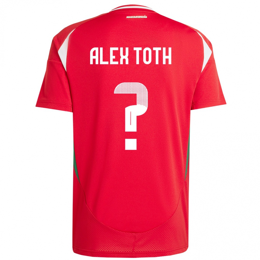 Kids Football Hungary Alex Tóth #0 Red Home Jersey 24-26 T-Shirt Za